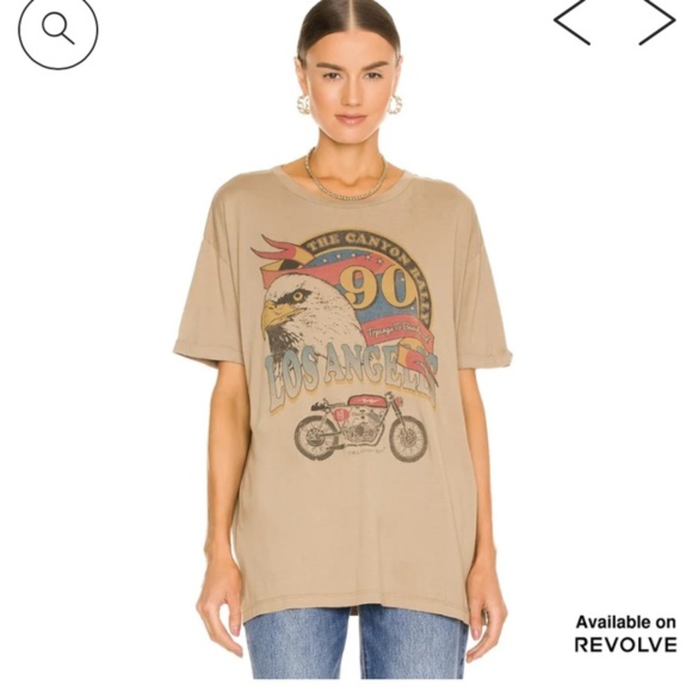 The Laundry Room Beige 'Los Angeles' Graphic Short Sleeve Tee